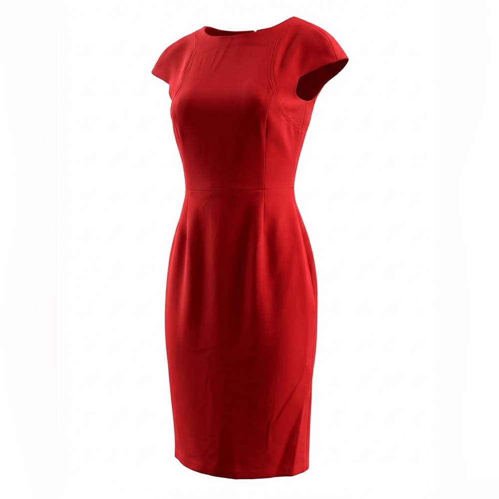 Zara Vibrant Red Midi Dress